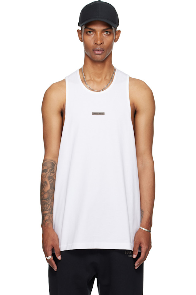 

Винтажный топ-майка Fear Of God Essentials, белый