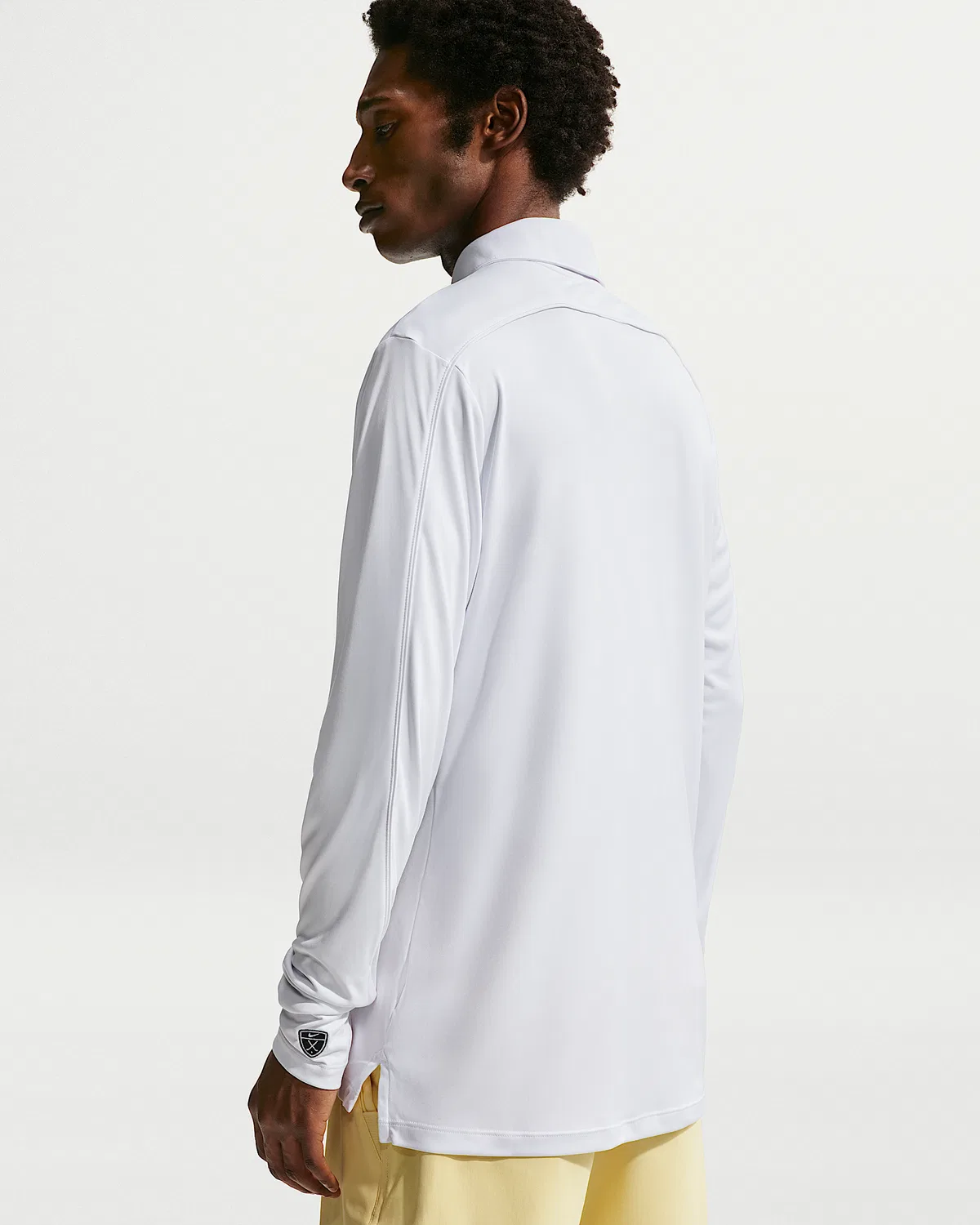 Мужское длинное поло Nike Par Dri-FIT с логотипом, White/White — фото 2