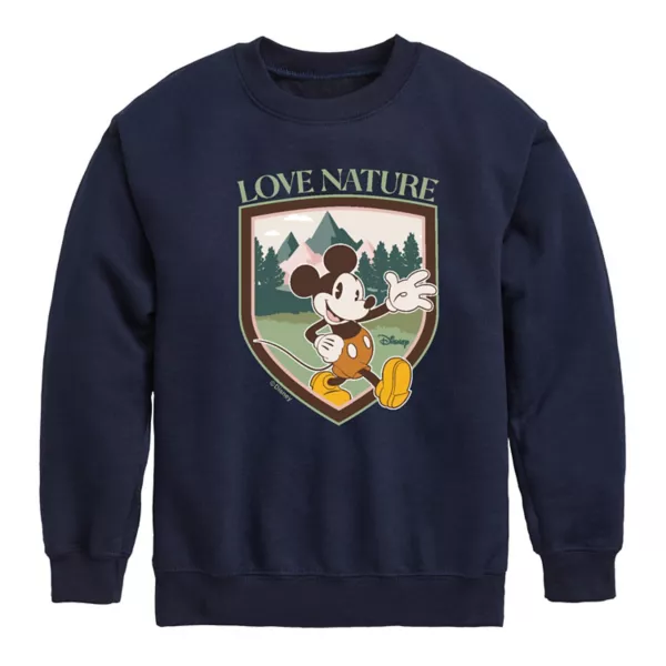 

Флисовая толстовка с Микки Маусом для мальчиков 8-20 лет Love Nature Disney, синий