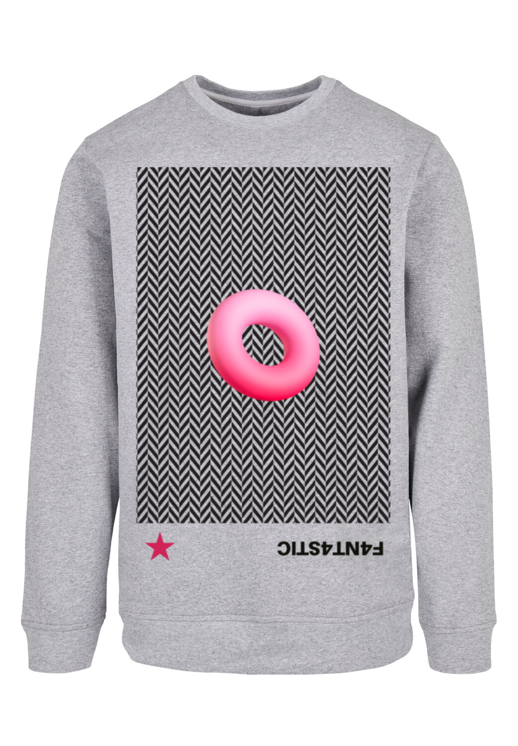 

Пуловер F4NT4STIC Sweatshirt 3D PINK RING, цвет grau meliert