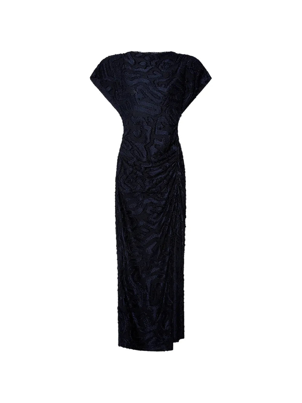 

Платье миди Ladan с геометрическим жаккардовым узором Isabel Marant, синий