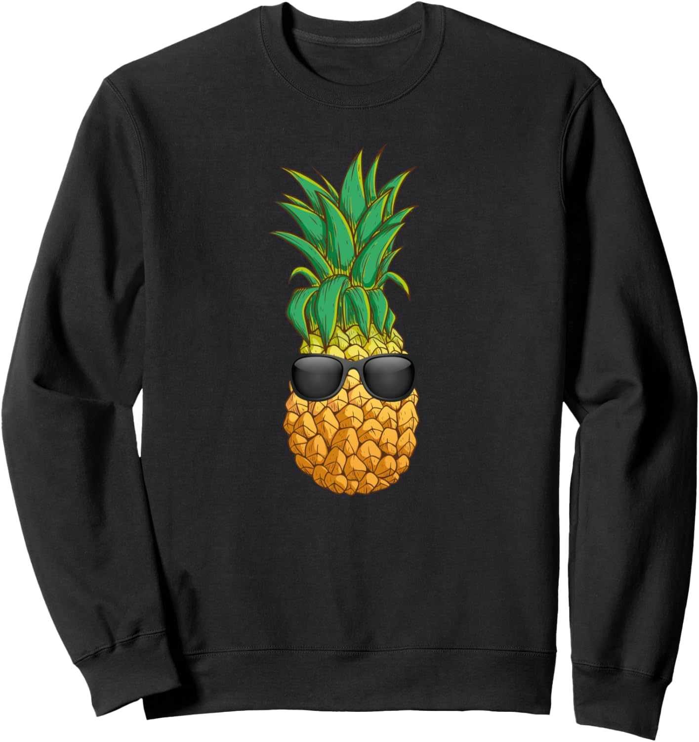 

Толстовка с рисунком ананаса, Летняя толстовка Pineapple Fruit Sunglasses, черный