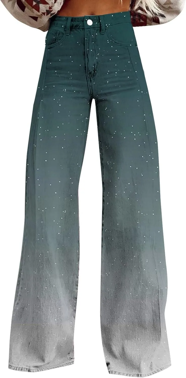 

Джинсы Flare для женщин с высокой талией и расклешенным низом