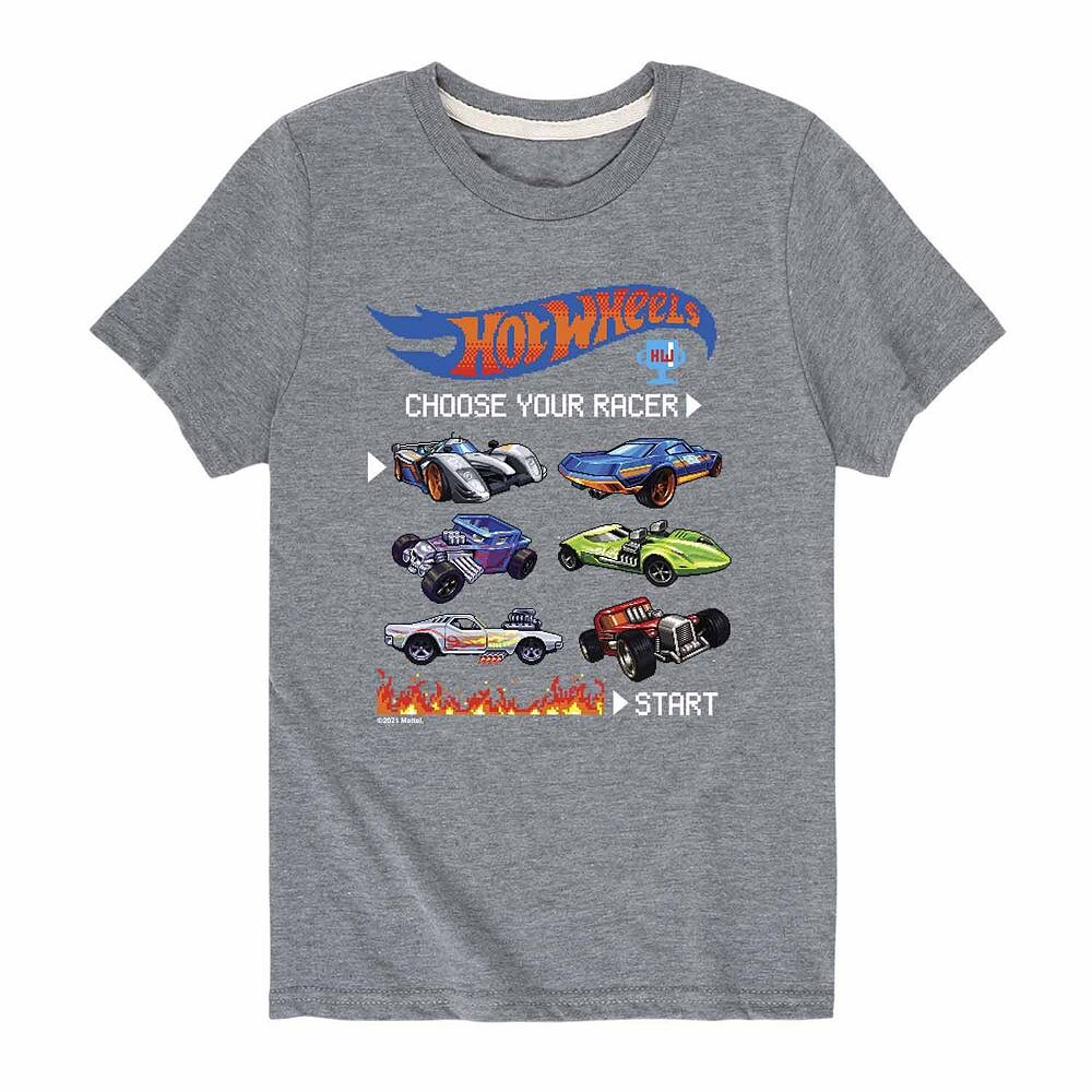 

Мальчики 8–20 лет Hot Wheels: выберите футболку с рисунком гонщика, серый
