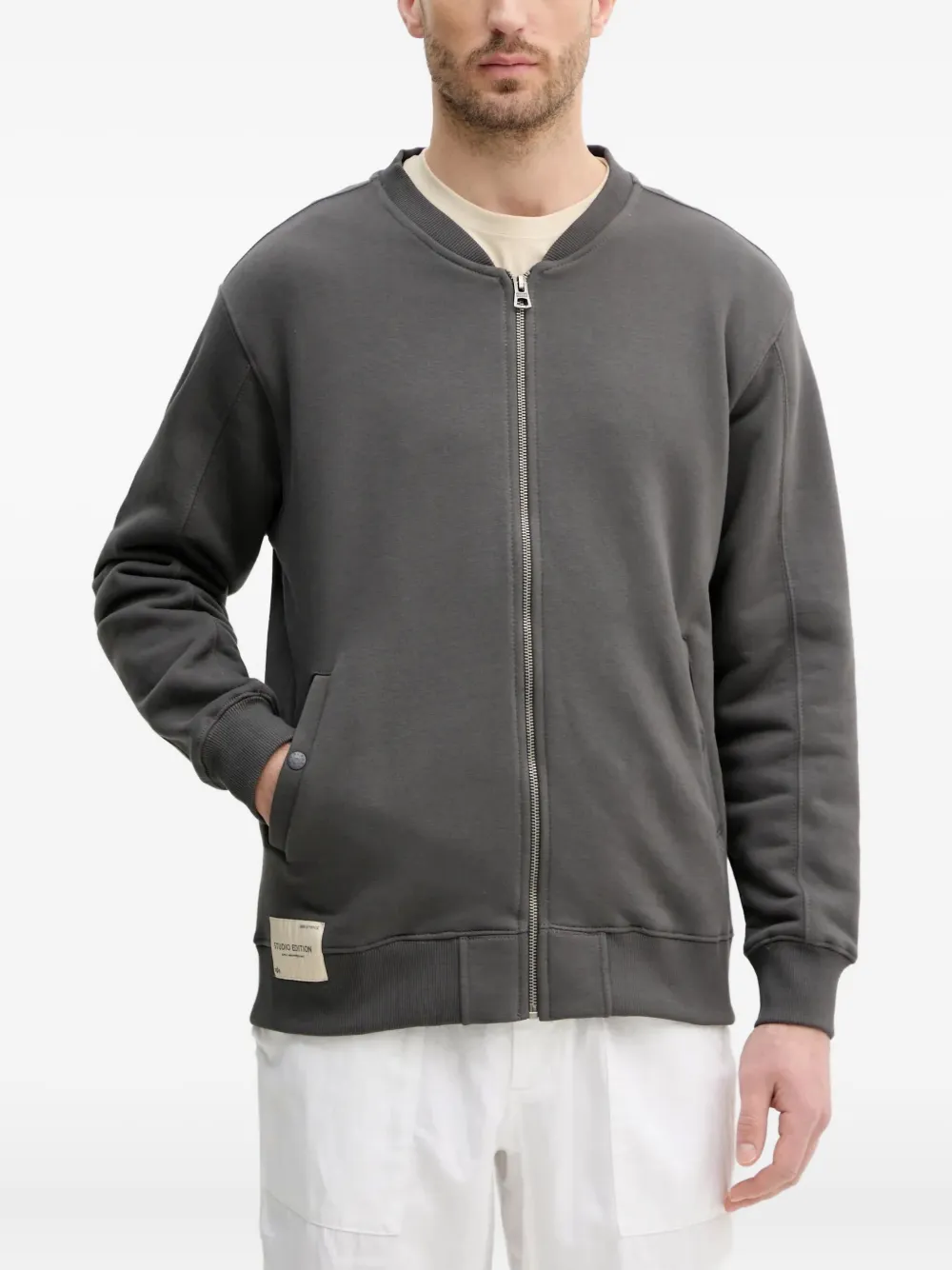 

Толстовка на молнии Alpha Industries, серый