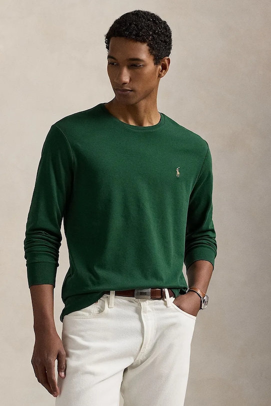 

Хлопковая водолазка Polo Ralph Lauren, зеленый