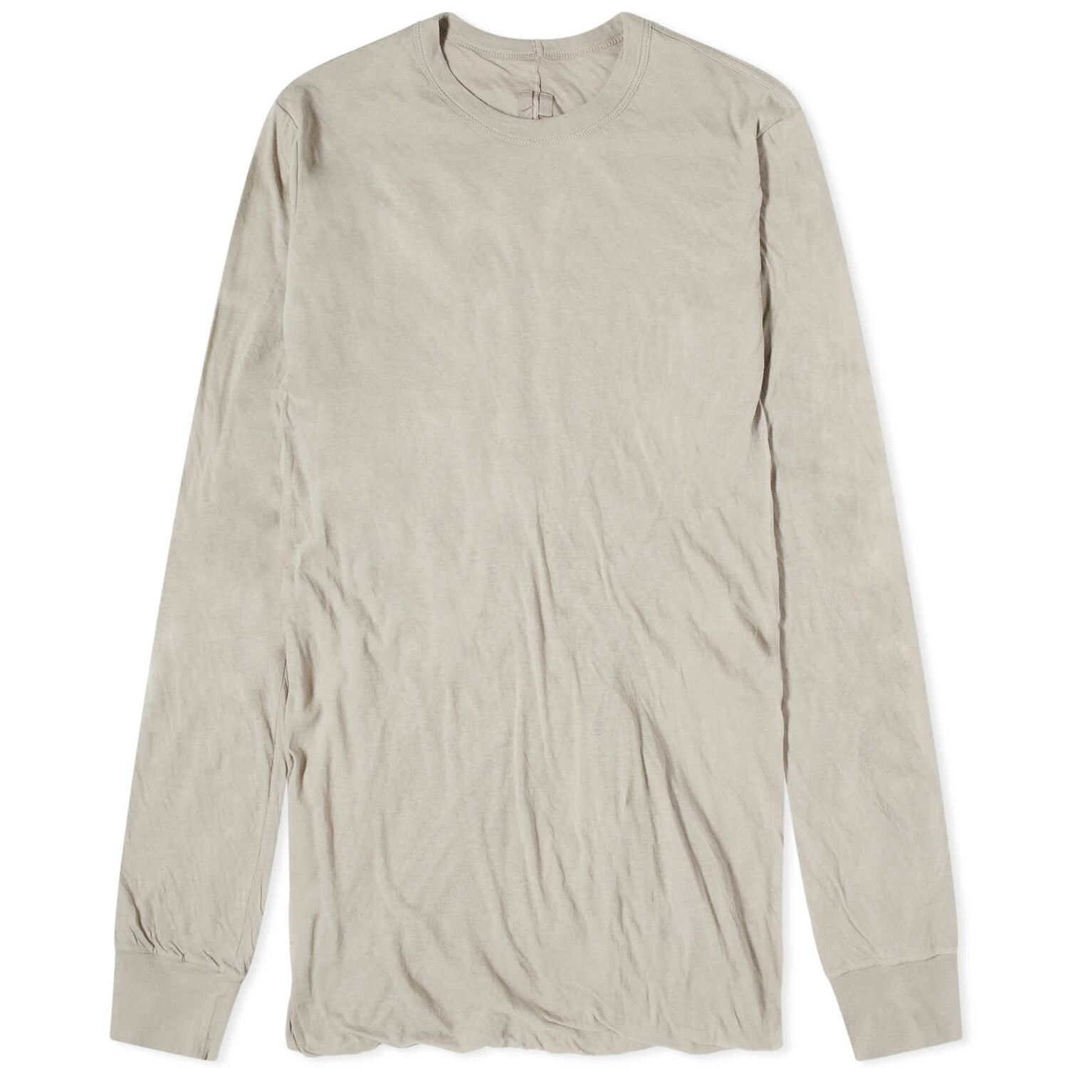 

Футболка Rick Owens Double Long Sleeve, цвет Pearl