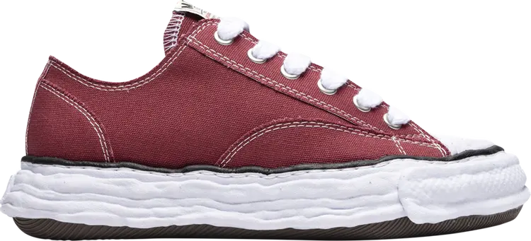 

Кроссовки Maison Mihara Yasuhiro Peterson 23 OG Sole Canvas Low 'Bordeaux', красный