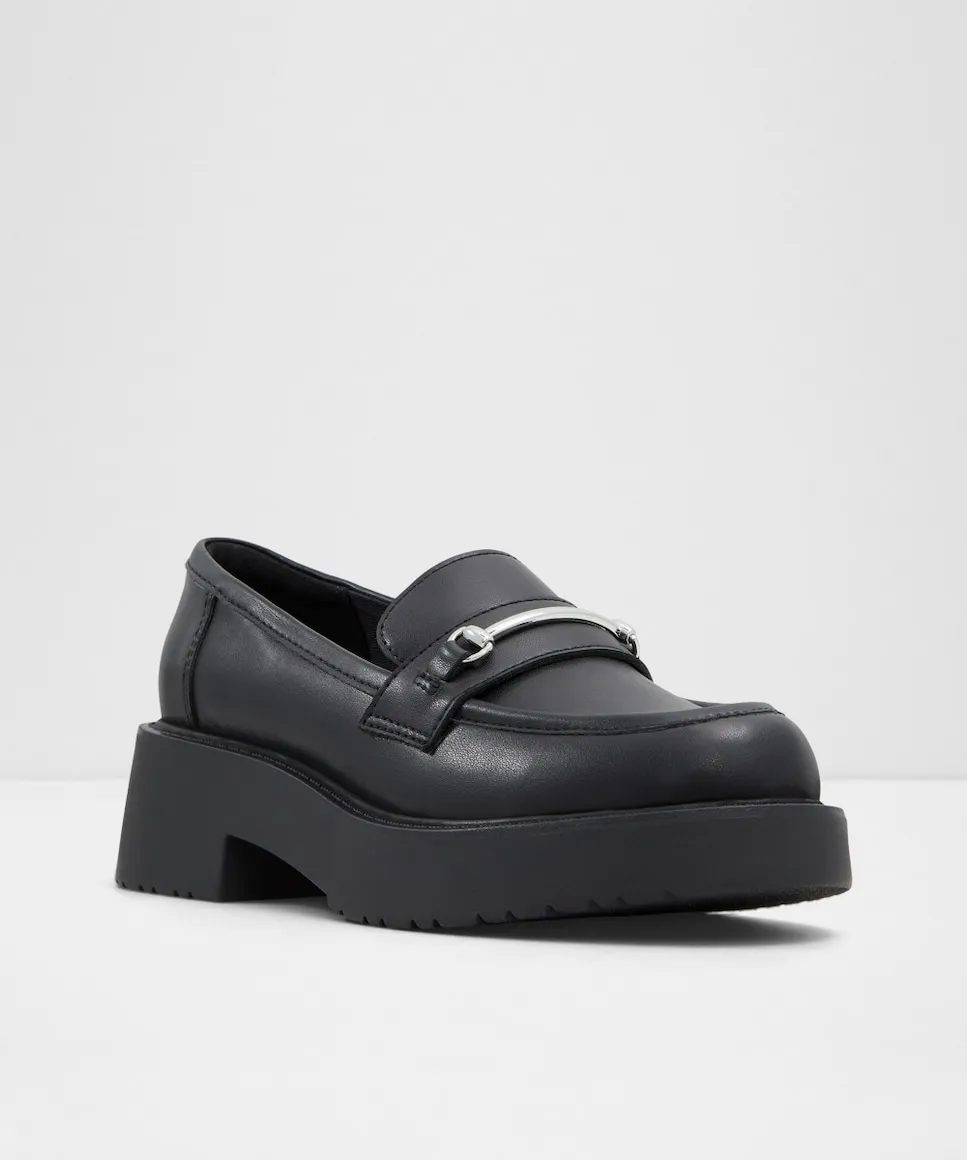 Женские мокасины с круглым носком Aldo, черный — фото 4