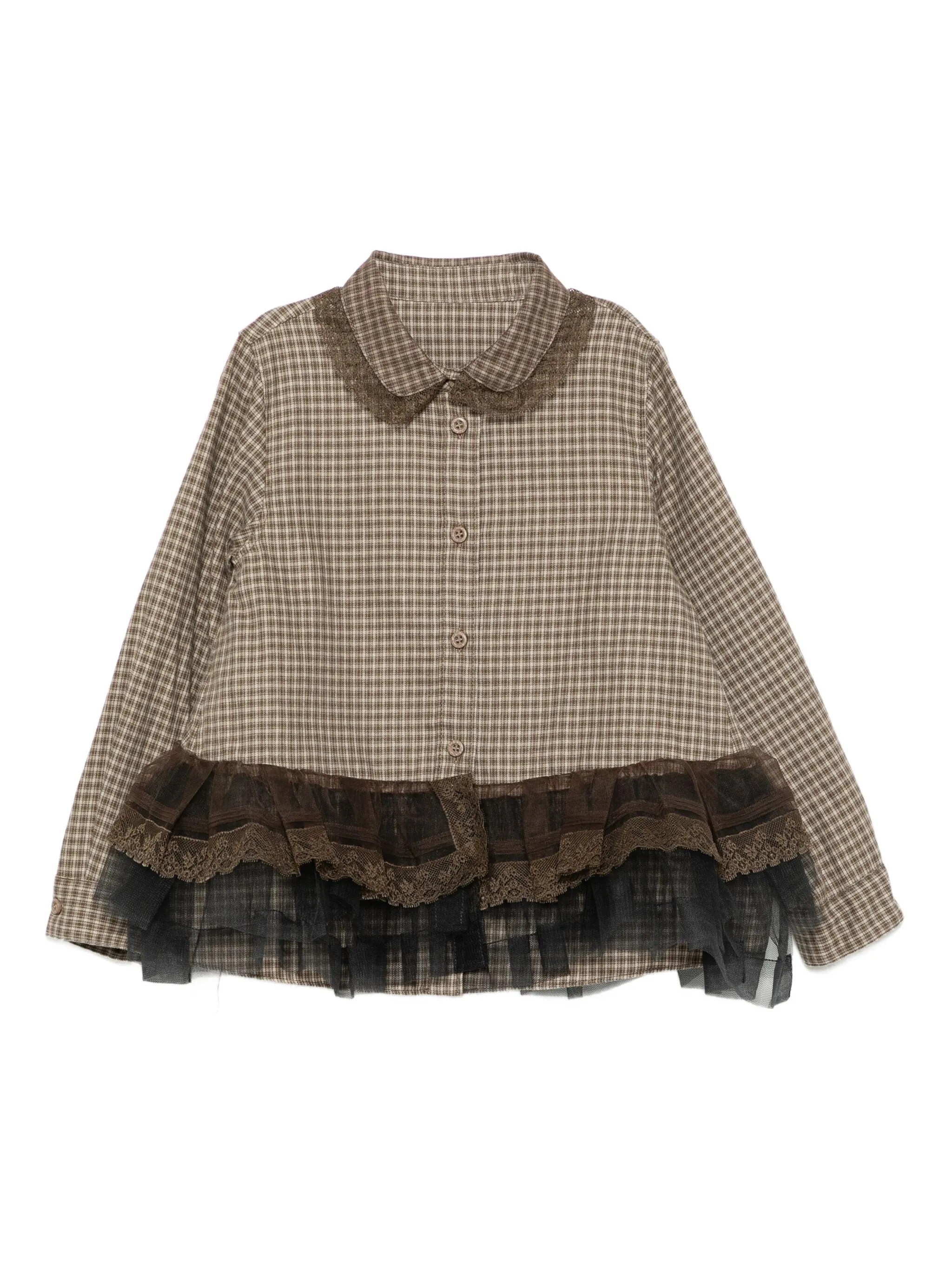 

Рубашка в клетку Jnby By Jnby, коричневый