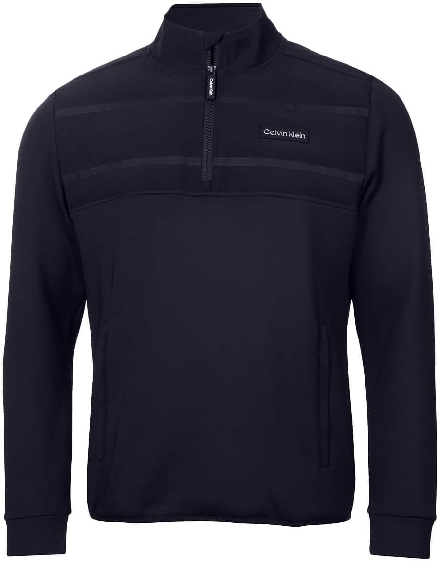 

Мужской свитер Calvin Klein Houston Hybrid с эластичным утеплителем и застежкой-молнией, Navy