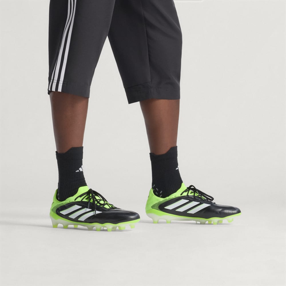 Бутсы Adidas Copa Pure 3 Elite Firm Ground Cleats, цвет Core Black/Cloud White/Lucid Lemon — фото 2