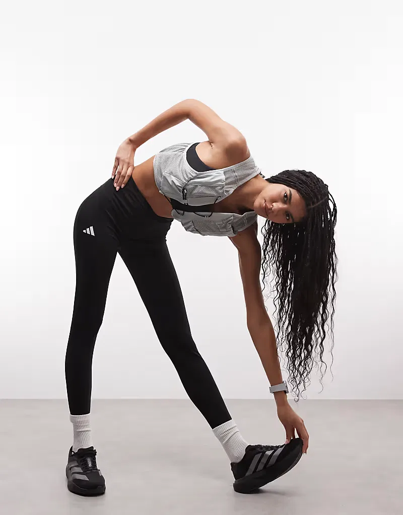 Беговая майка Adidas Performance с карманами светоотражающая, серебристый — фото 4
