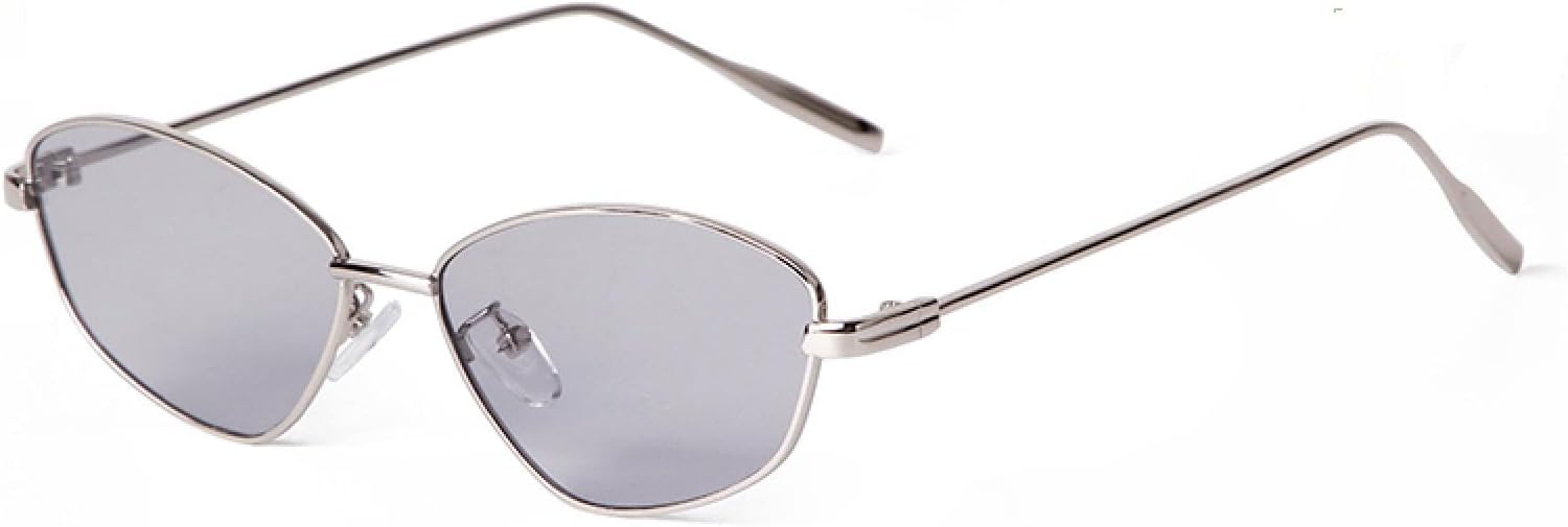 

Модные металлические солнцезащитные очки «кошачий глаз» для женщин, желтые линзы, защита от УФ-излучения UV400, многоугольные ретро-солнцезащитные очки для женщин WNCKSQ, C2