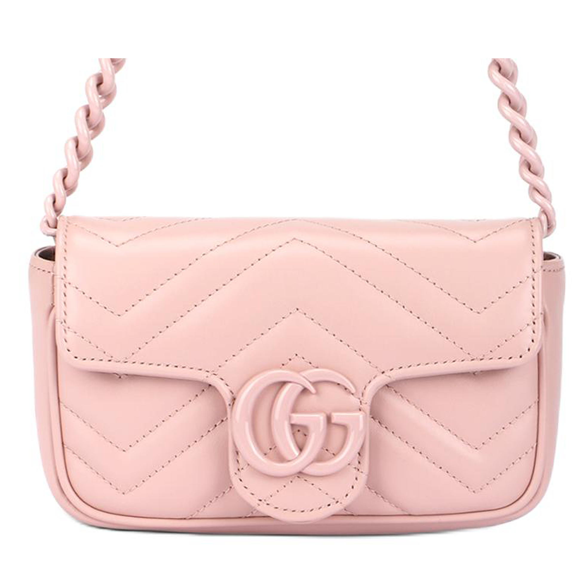 

GUCCI Сумка через плечо GG Marmont V-образная стёганая кожаная поясная