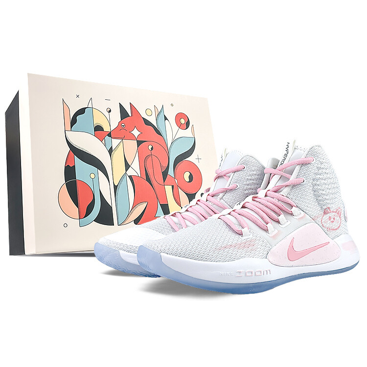 

Баскетбольные кроссовки Hyperdunk X мужские, среднего размера, розовые Nike