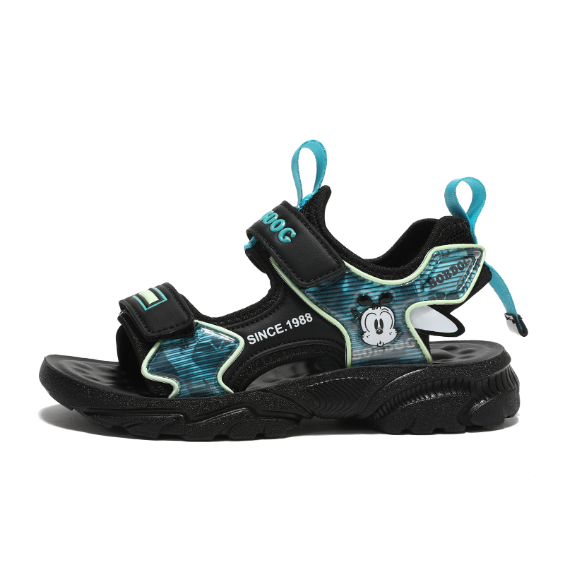 

Сандалии детские с противоскользящей амортизацией и износостойкостью BOBDOG, черный