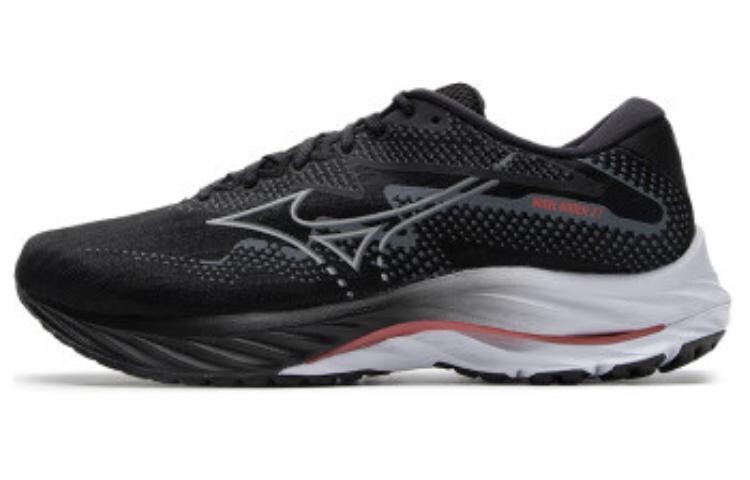 

Mizuno Wave Rider 27 Кроссовки Мужчины, Black/White, Белый, Mizuno Wave Rider 27 Кроссовки Мужчины, Black/White