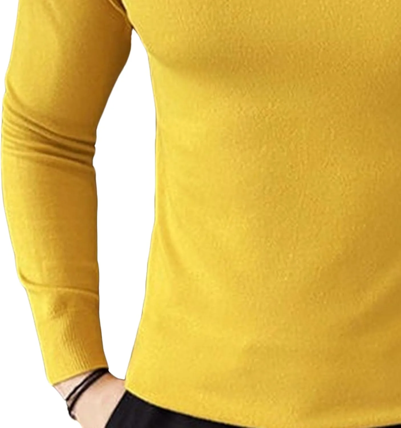Мужской свитер Slim Fit с полуворотником — фото 3