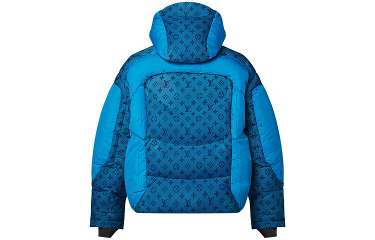 Новые квартальные продукты LV Down Jacket Men Blue Louis Vuitton, синий — фото 2