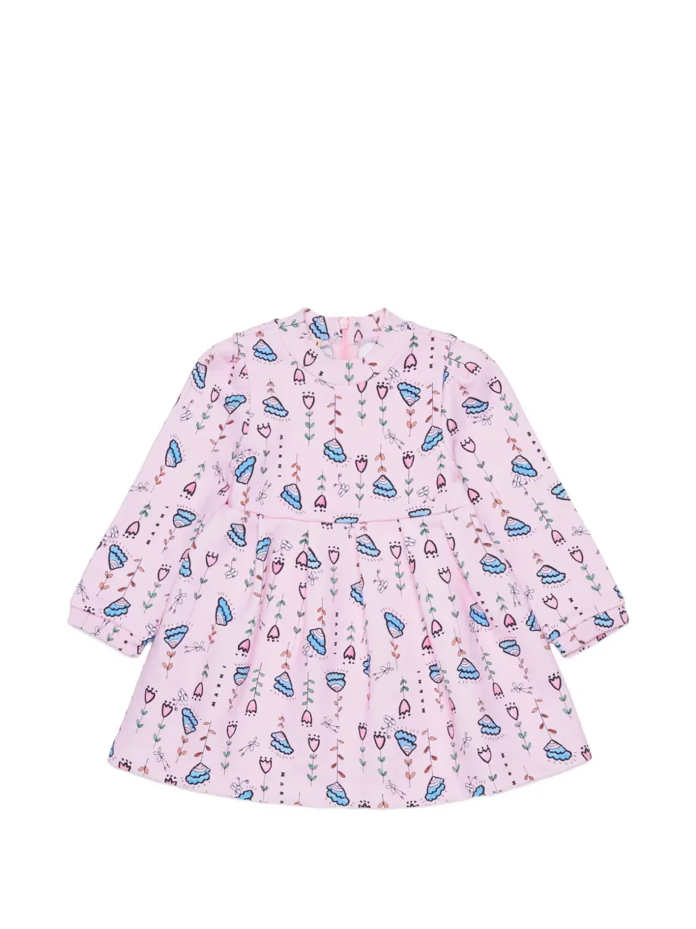 Мини-Платье с цветочным узором Marni Kids, розовый
