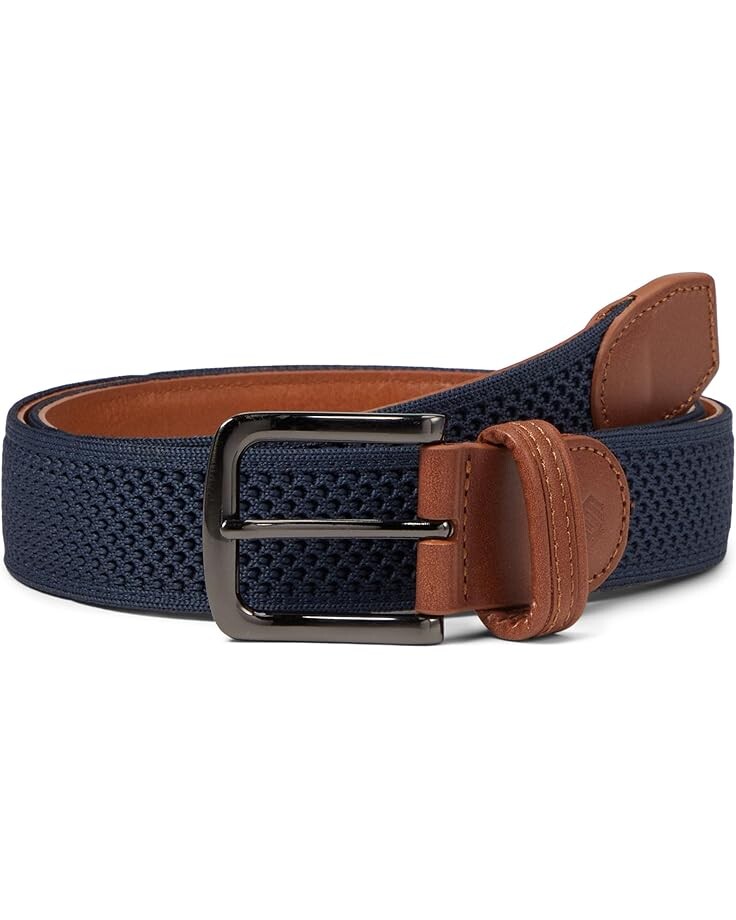 

Ремень Johnston & Murphy Amherst Knit Belt, темно-синий