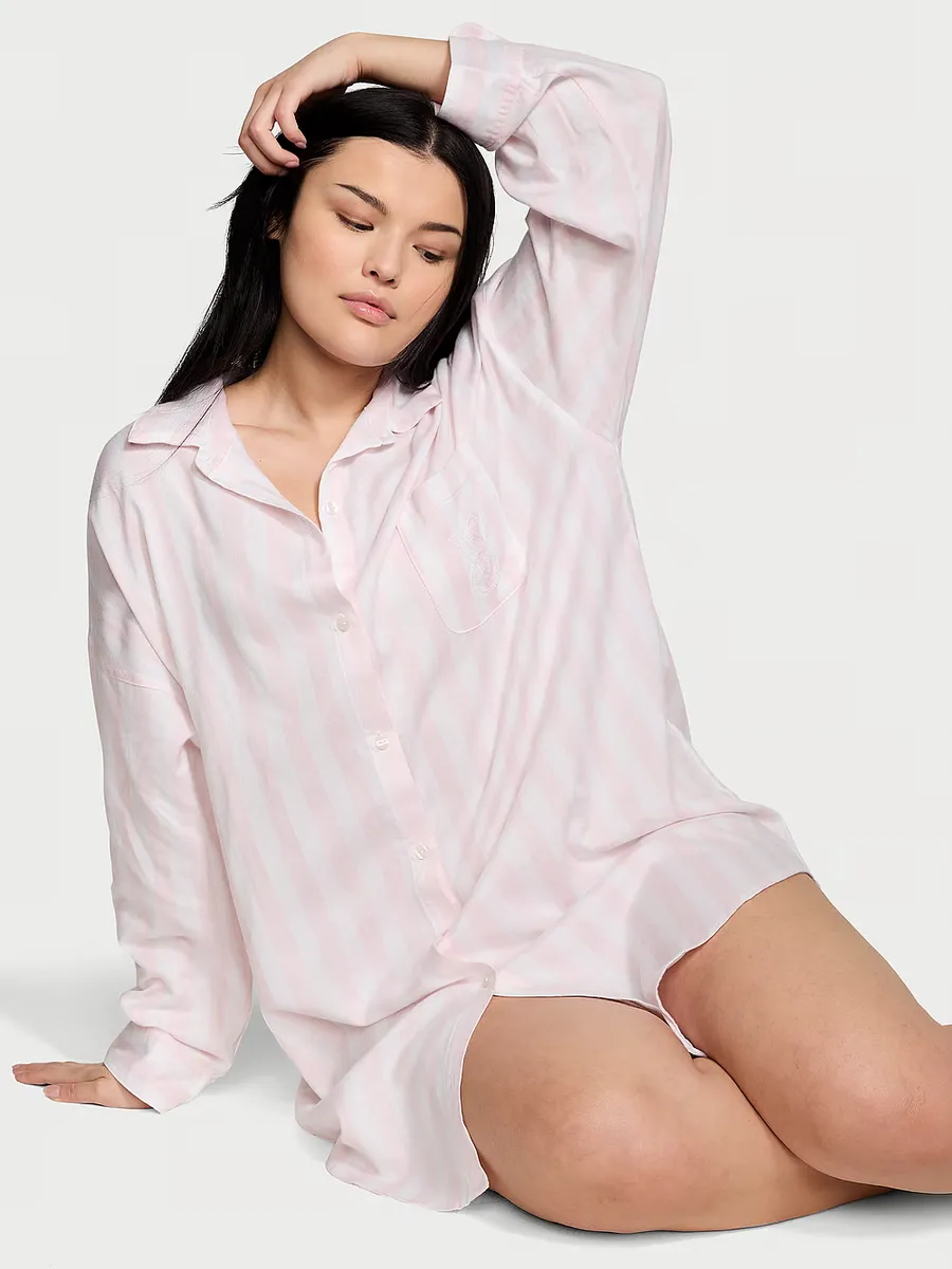 

Ночная рубашка из модала Victoria'S Secret, цвет Pretty Blossom Stripes