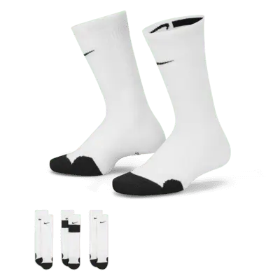 

Носки Nike Elite Kids' Basketball Crew (3 шт), белый/черный