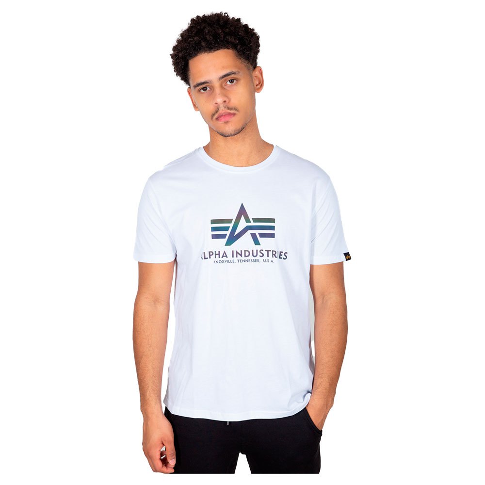 

Футболка Alpha Industries Basic Rainbow Reflective, белый