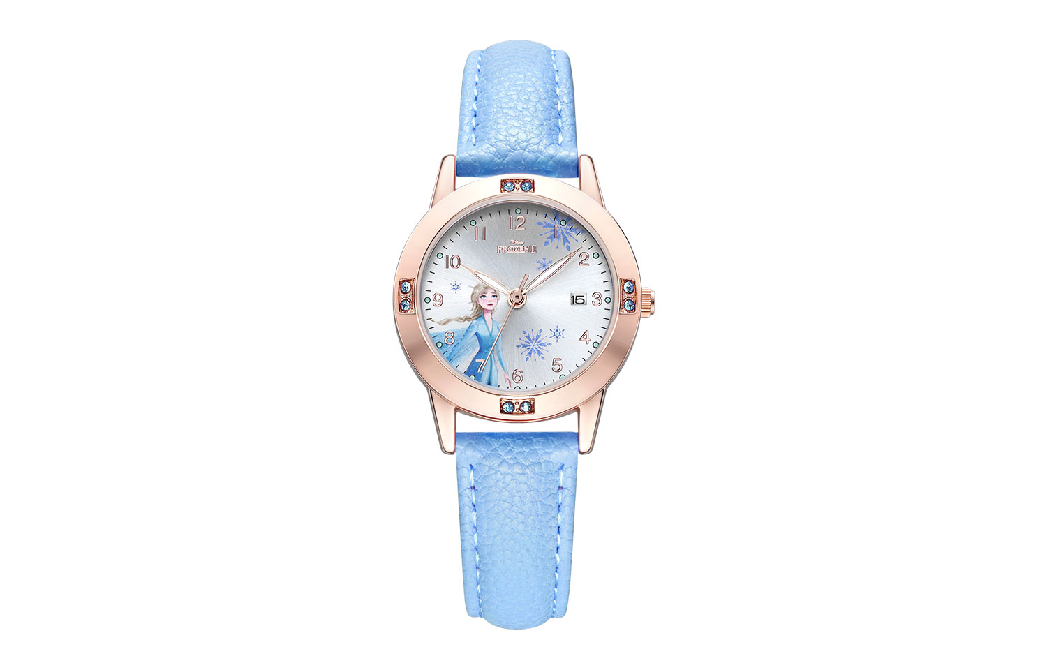 

Disney Часы Frozen Series Quartz Movement Leather Watch Bands Watch Women's Watch Silver Dial SF-54200