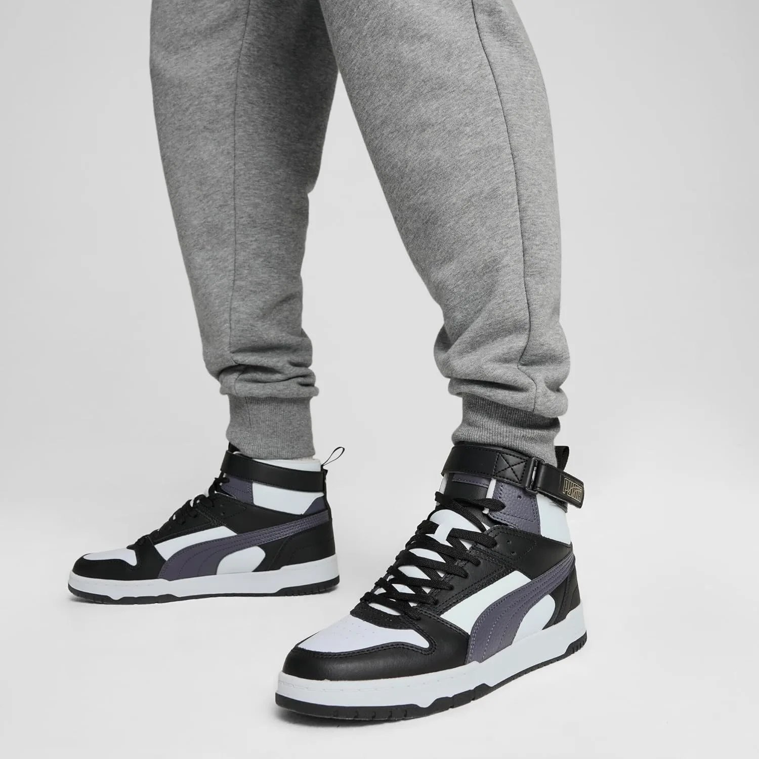 Кроссовки PUMA Unisex RBD Game Trainers, белый/черный — фото 3