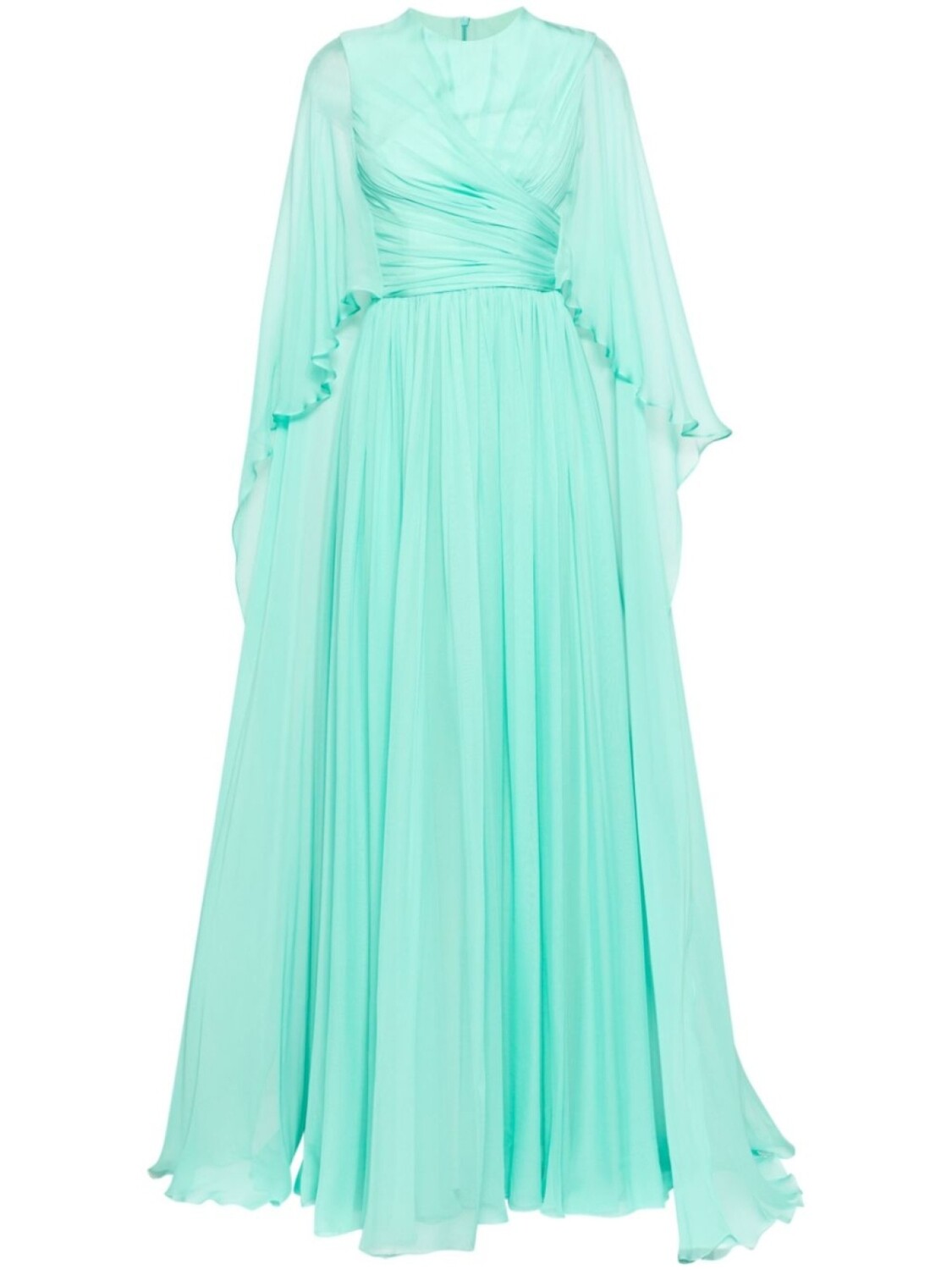 

Zuhair Murad шифоновое платье с драпировкой, зеленый