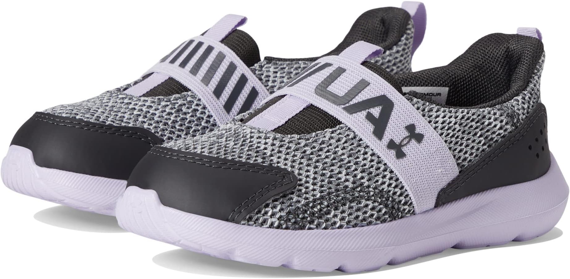 

Кроссовки Under Armour Surge 3 Slip-On, цвет Jet Gray/Nebula Purple/Jet Gray