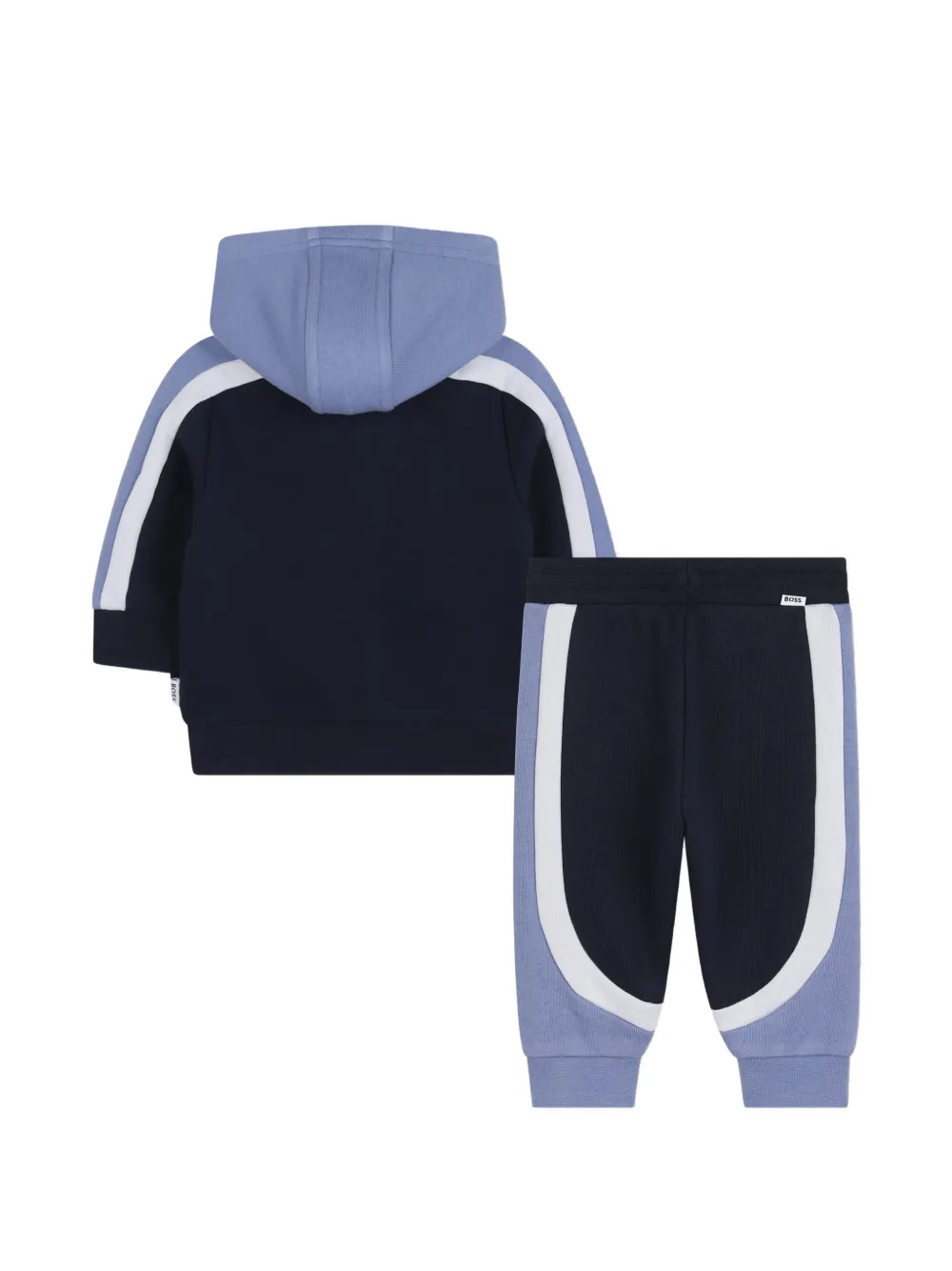 Спортивный костюм в стиле колор-блок Boss Kidswear, синий — фото 2