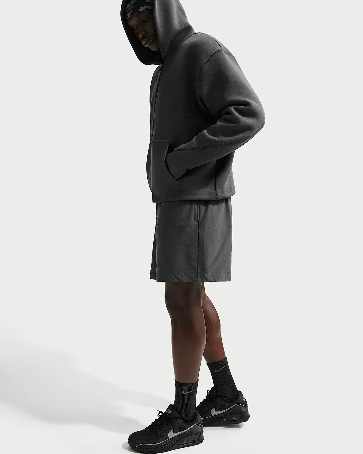 Мужские шорты Nike Tech Woven, Anthracite — фото 4