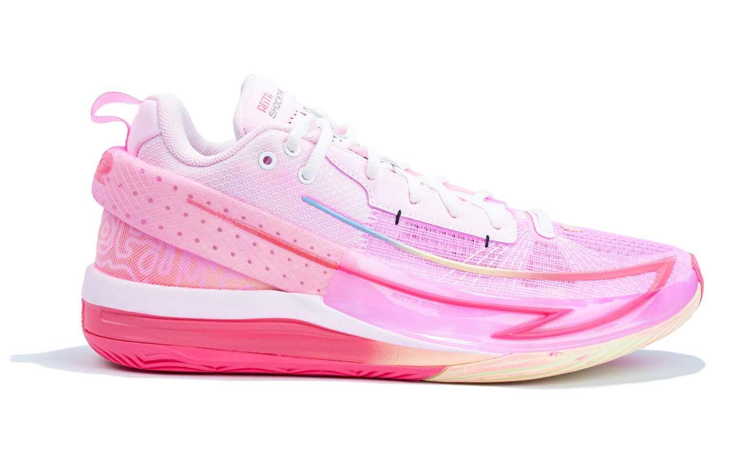 

Баскетбольные кроссовки Fengmang 1 Basketball Shoes Men Low-Top Blue/Pink Anta