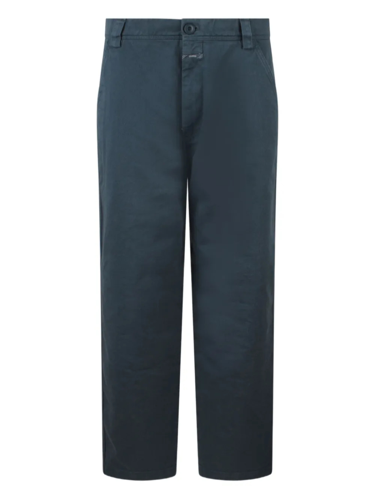 

Хлопковые брюки с застежкой на пуговицы Closed, синий