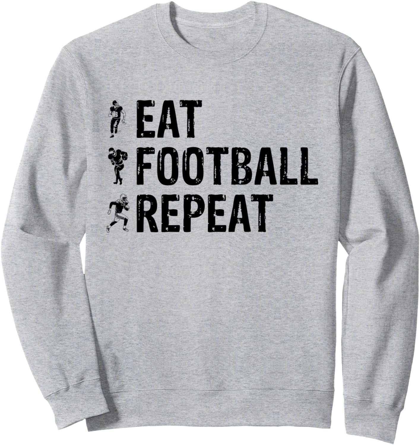 

Американский футбол - Толстовка Ешь футбол, повторяй American Football Player Football Season, серый