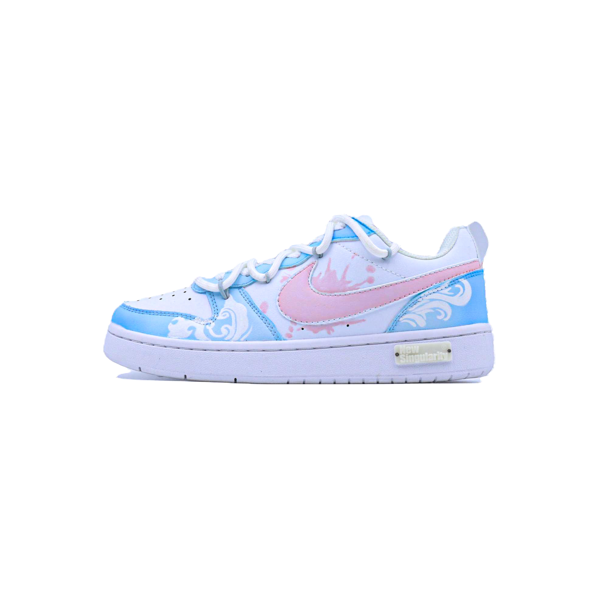 

Детские кроссовки для скейтбординга Court Borough Low 2, унисекс Nike, белый/синий