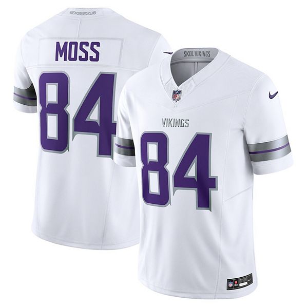 Мужская футболка Randy Moss белая Minnesota Vikings Alternate Vapor FUSE Retired Player Limited Nike — фото 2