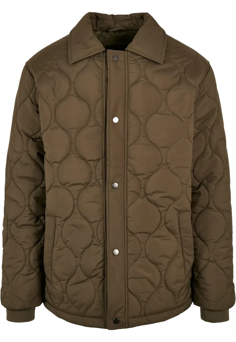 

Куртка всепогодная URBAN CLASSICS " Urban Classics Men's Quilted Coach Jacket" (1 шт.), без капюшона, оливковый