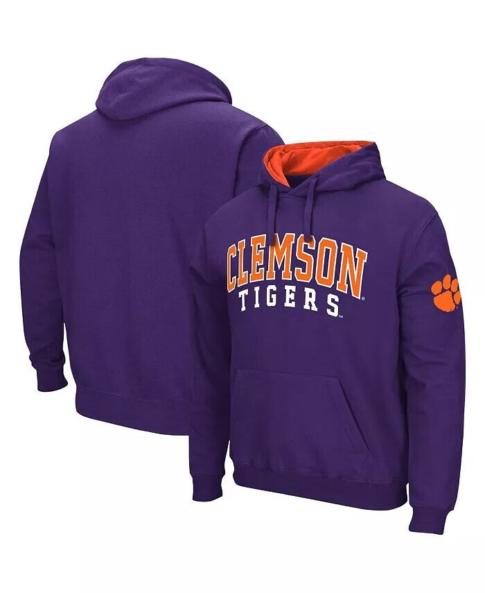 

Мужская толстовка с капюшоном Clemson Tigers Double Arch Colosseum, фиолетовый