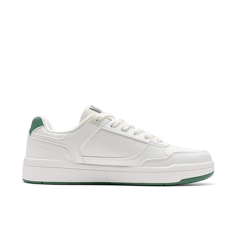 Кроссовки XTEP Skateboarding Shoes Men Low-top Sail White/deep Emerald Green, белый/зеленый — фото 2