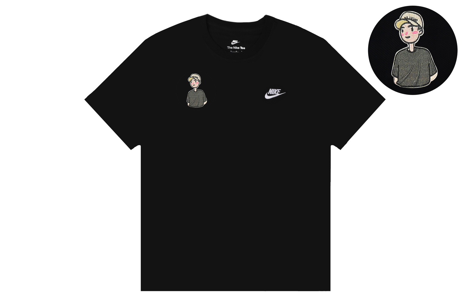 

Nike Футболка Swoosh мужская black