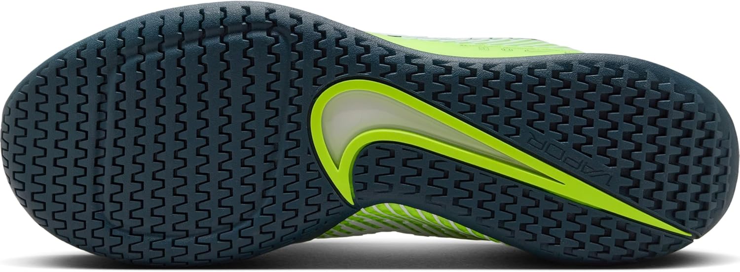 Мужские кроссовки Nike Zoovapor 11 HC на шнуровке, Volt White Armory Navy — фото 3
