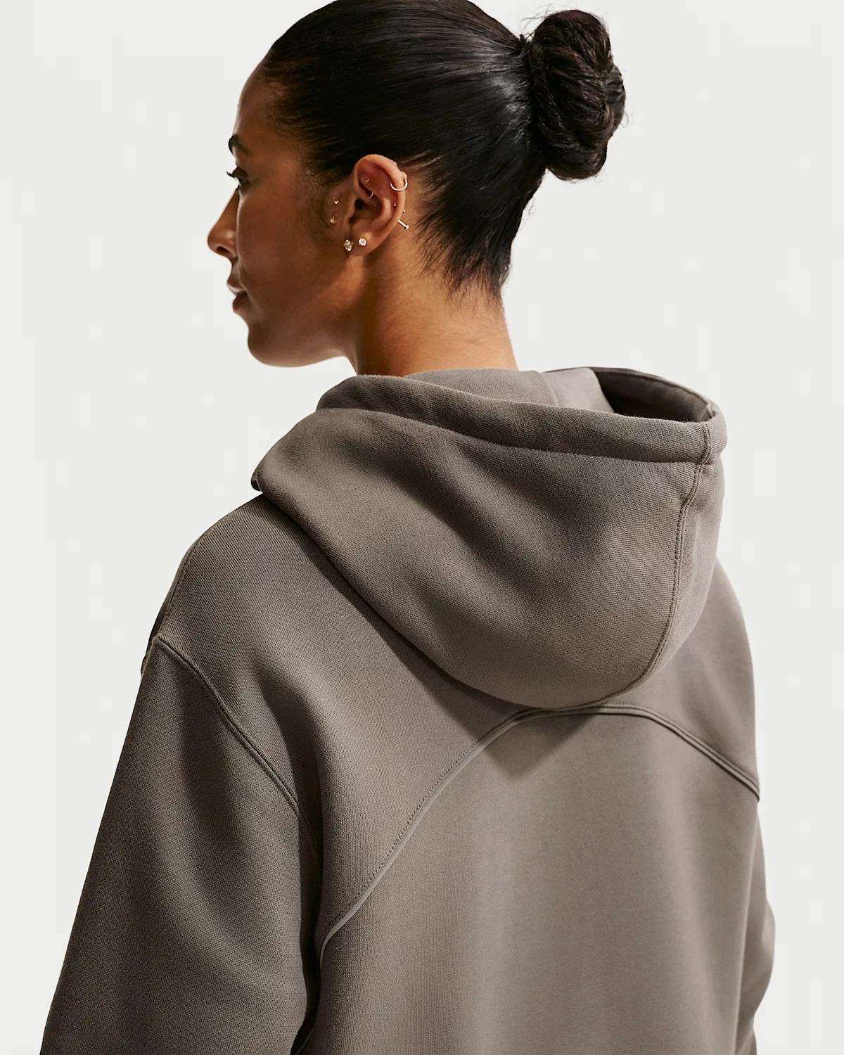 Флисовая худи CS Hoodie 2 NOCTA, Olive Grey/Olive Grey/Yellow Ochre — фото 4