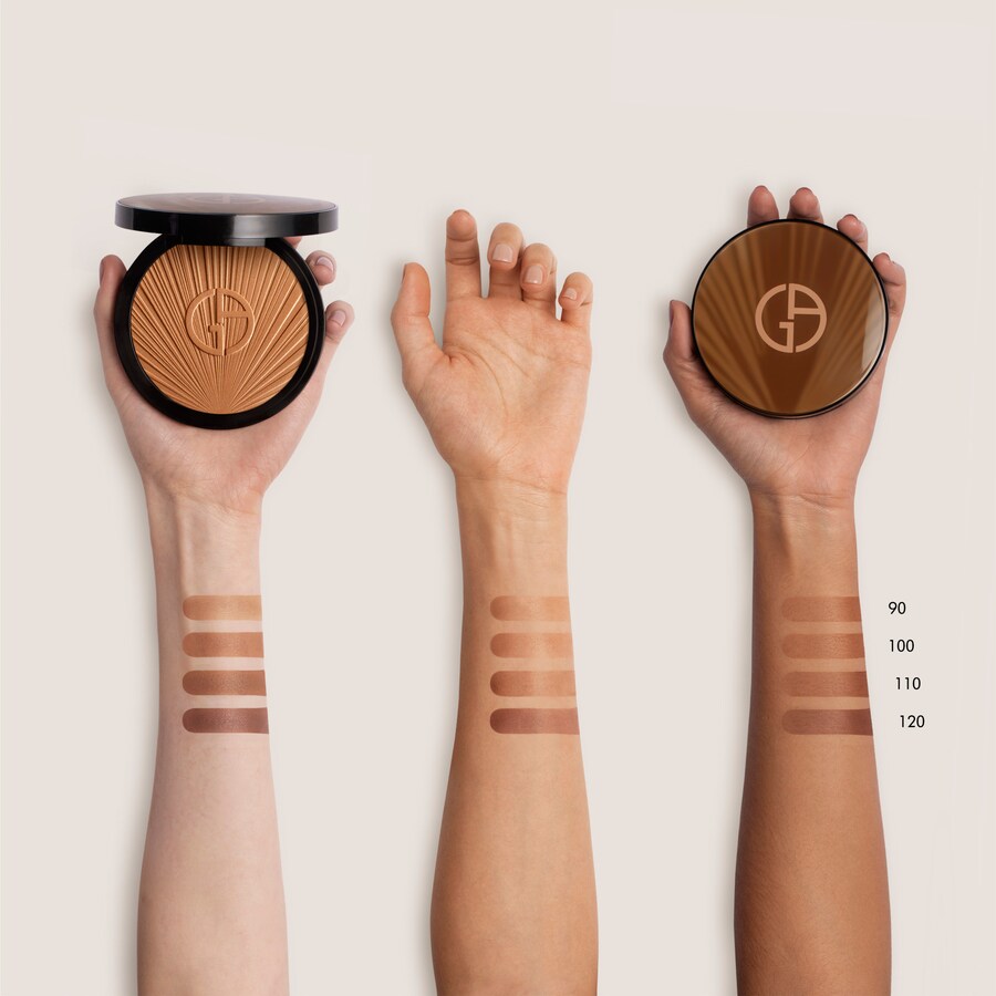 Сияющая шелковистая кремовая бронзирующая пудра Armani Beauty, 0.63 oz, 90 golden sunrays — фото 3
