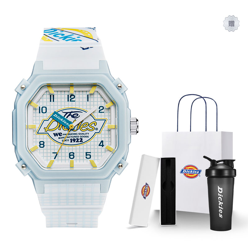 

Dickies Часы Wrist Watch Quartz Movement Silicone Strap Pink Watch Dial Women's Watch Classic Box