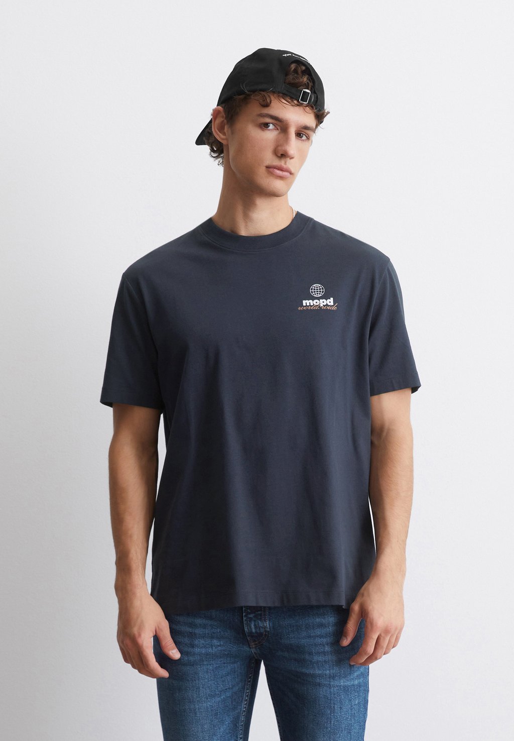 

Футболка с принтом RELAXED FIT Marc O'Polo DENIM, темно-синий