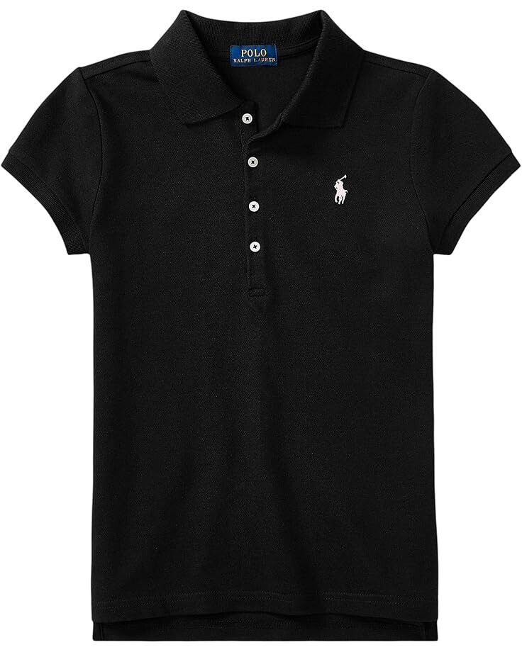 

Поло Polo Ralph Lauren Kids Short Sleeve Mesh Polo Shirt, цвет Polo Black